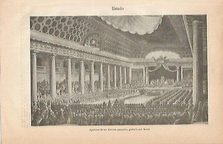 LAMINA ESPASA 7866: Apertura de los Estados Generales por Monet