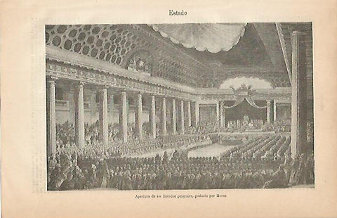LAMINA ESPASA 7866: Apertura de los Estados Generales por Monet