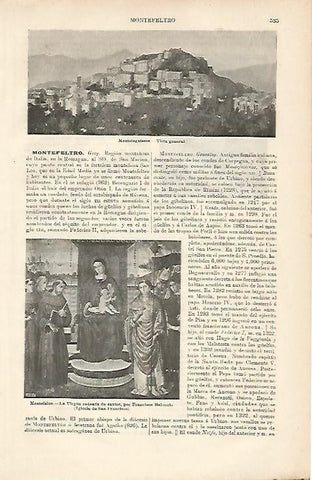 LAMINA ESPASA 8628: Vista general de Montefegatesse Italia