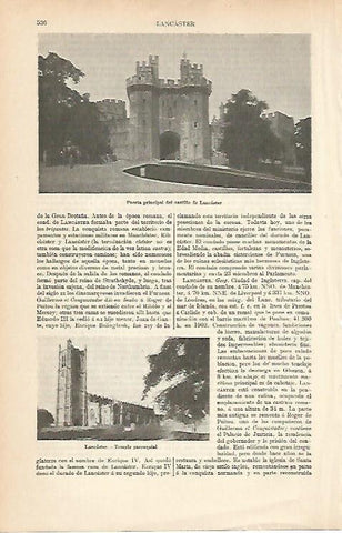 LAMINA ESPASA 8966: Castillo de Lancaster Inglaterra