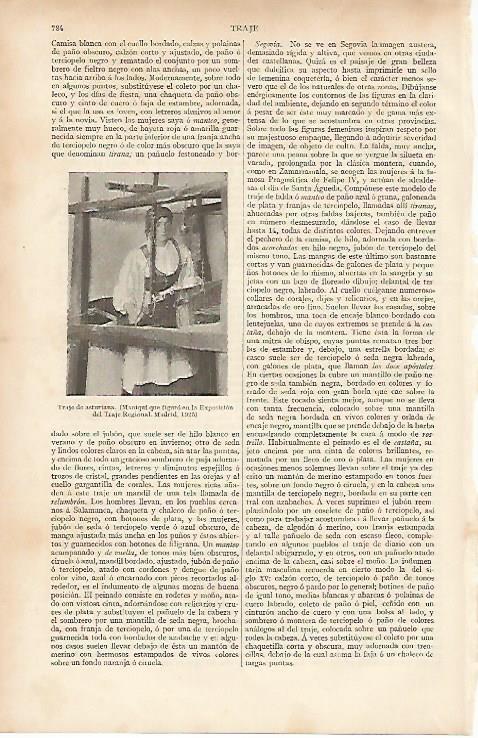 LAMINA ESPASA 11092: Traje regional de Asturias