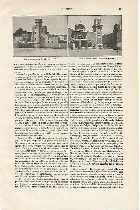 LAMINA ESPASA 12841: Arsenal de Pisa y de Venecia