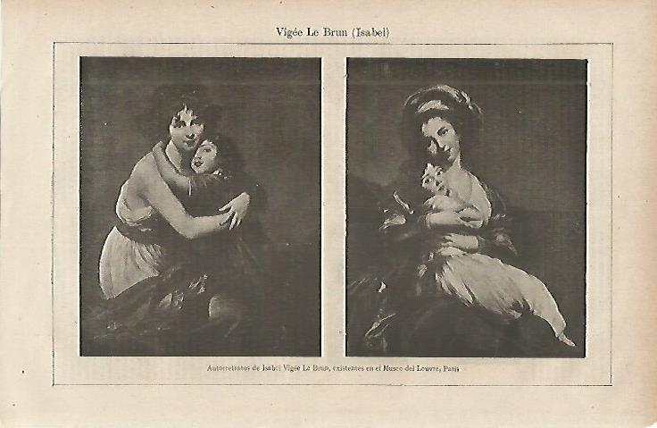 LAMINA DE ESPASA 270: Isabel Vigee-Le Brun Autorretratos