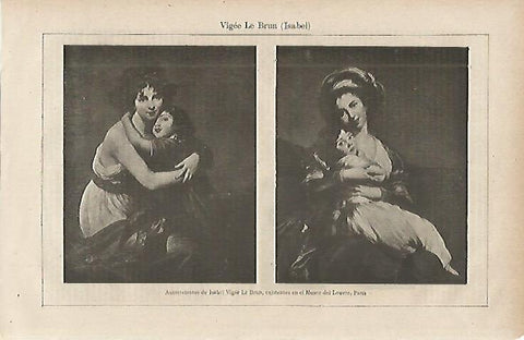LAMINA DE ESPASA 270: Isabel Vigee-Le Brun Autorretratos