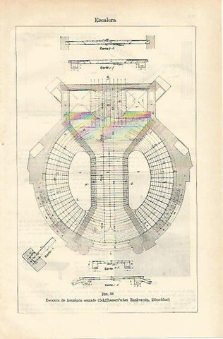 LAMINA ESPASA 16552: Escalera de hormigon armado
