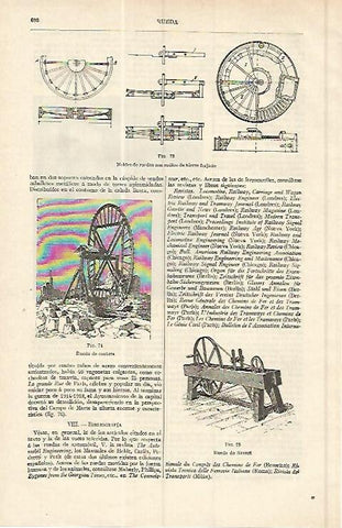 LAMINA ESPASA 17026: Moldes de ruedas