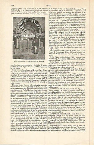 LAMINA ESPASA 17183: Iglesia de Saint Gilles