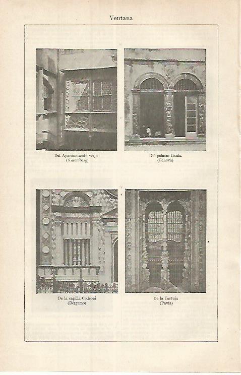 LAMINA ESPASA 17512: Ventanas de Nuremberg Genova Bergamo y Pavia