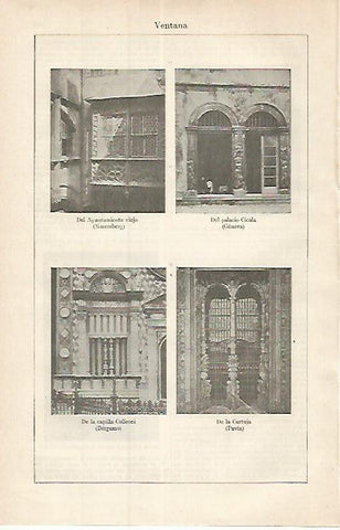 LAMINA ESPASA 17512: Ventanas de Nuremberg Genova Bergamo y Pavia