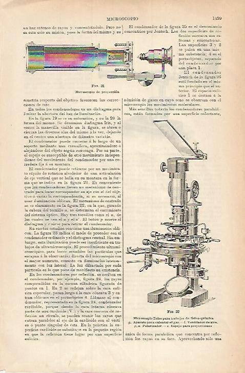 LAMINA ESPASA 17928: Microscopio de proyeccion