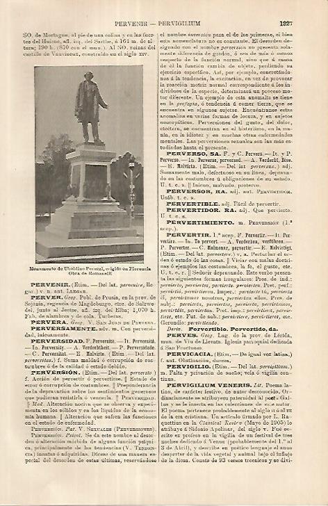 LAMINA ESPASA 18094: Monumento a Peruzzi en Florencia
