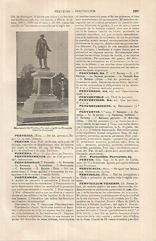 LAMINA ESPASA 18094: Monumento a Peruzzi en Florencia