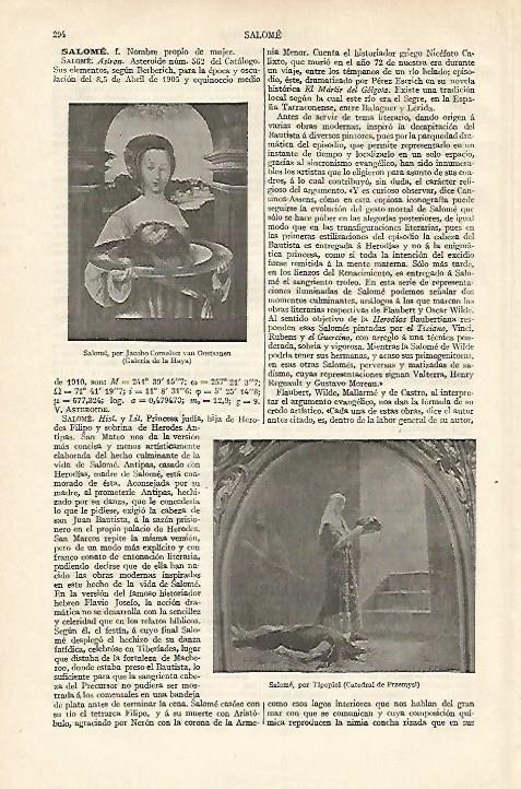 LAMINA ESPASA 18192: Salome por Van Oostsanen