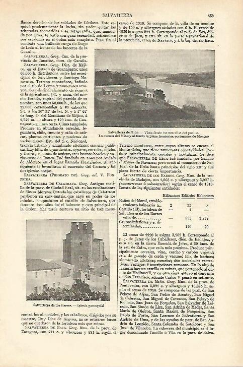 LAMINA ESPASA 18226: Salvatierra de Miño Pontevedra