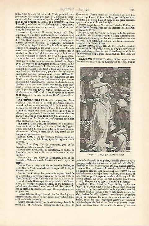 LAMINA ESPASA 18419: Cleopatra por F. Sandys