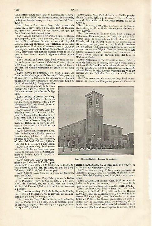 LAMINA ESPASA 18446: Ayuntamiento de San Alberto en Italia