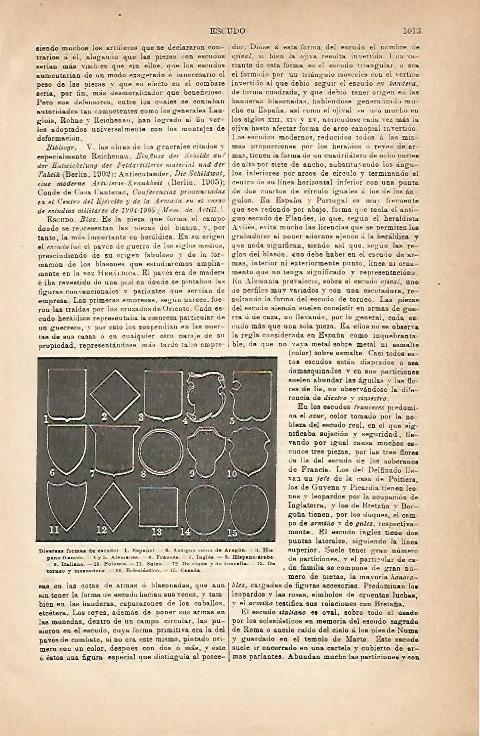 LAMINA ESPASA 18925: Formas de escudo