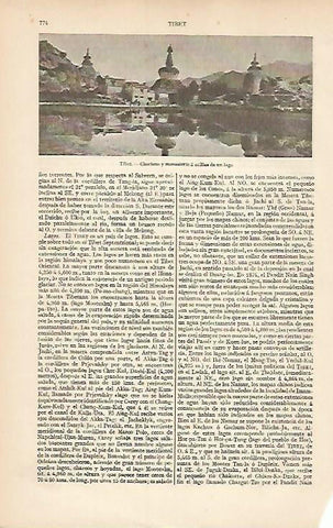 LAMINA ESPASA 8390: Chortens y nonasterio Tibet