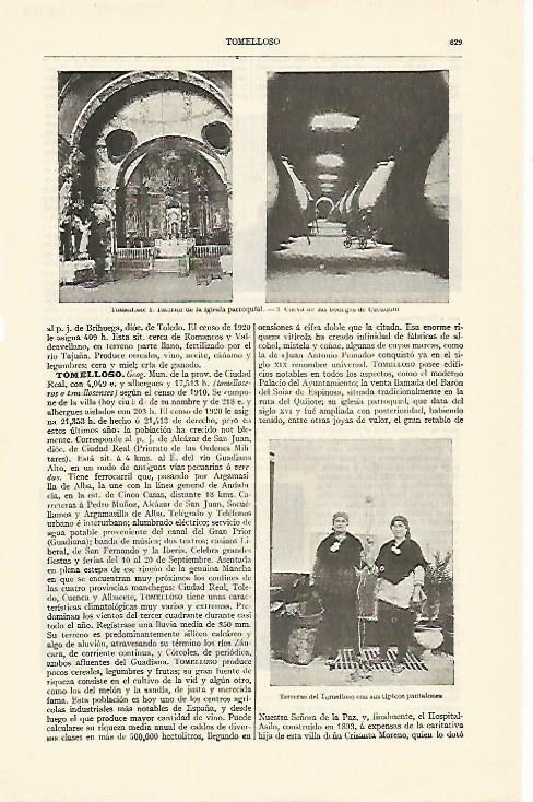 LAMINA ESPASA 1294: Imagenes de Tomelloso Ciudad Real