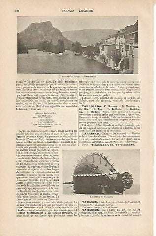 LAMINA ESPASA 6491: Vista parcial de Tarascon del Ariege Francia