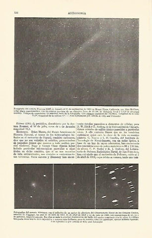 LAMINA ESPASA 20796: Fotografia del cometa Pereyra de 1963