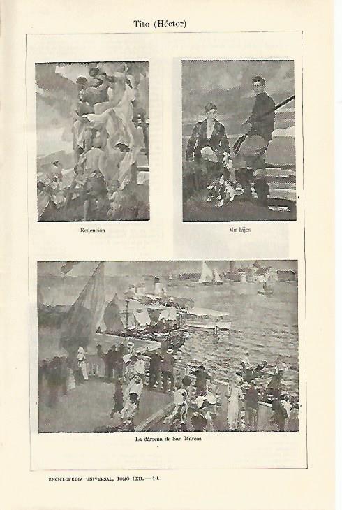 LAMINA ESPASA 1233: Obras de Hector Tito