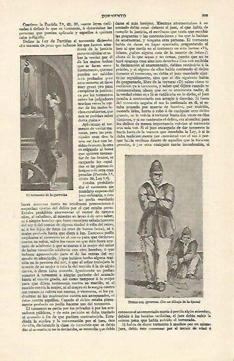 LAMINA ESPASA 1321: El tormento de la garrucha y presos con apremios