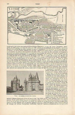 LAMINA ESPASA 4137: Plano de Vitre Francia
