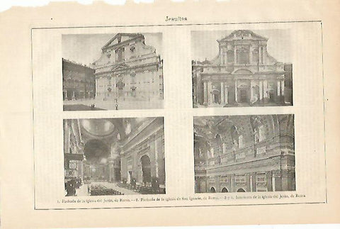 LAMINA ESPASA 6231: Iglesia de los Jesuitas de Roma
