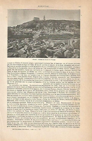 LAMINA ESPASA 6857: Templo de Demeter en Eleusis Grecia