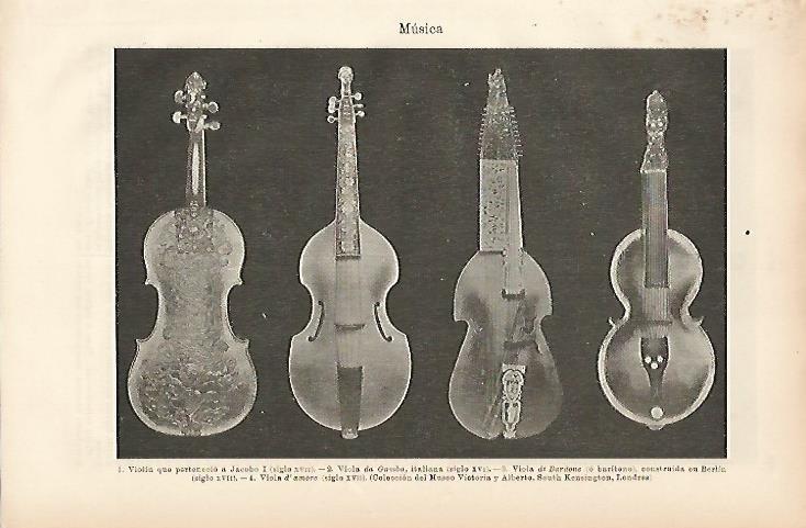LAMINA ESPASA 10438: Violines en el Museo Victoria y Albert de Londres