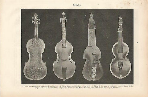 LAMINA ESPASA 10438: Violines en el Museo Victoria y Albert de Londres