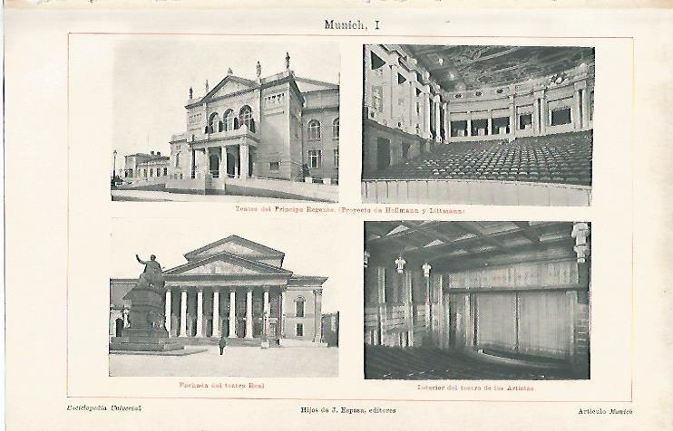 LAMINA ESPASA 11507: Teatros de Munich