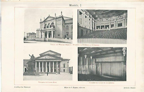LAMINA ESPASA 11507: Teatros de Munich