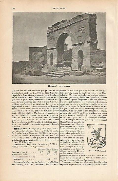 LAMINA ESPASA 11610: Arco romano de Medinacelli