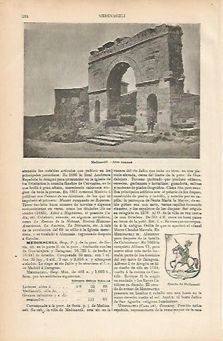 LAMINA ESPASA 11610: Arco romano de Medinacelli