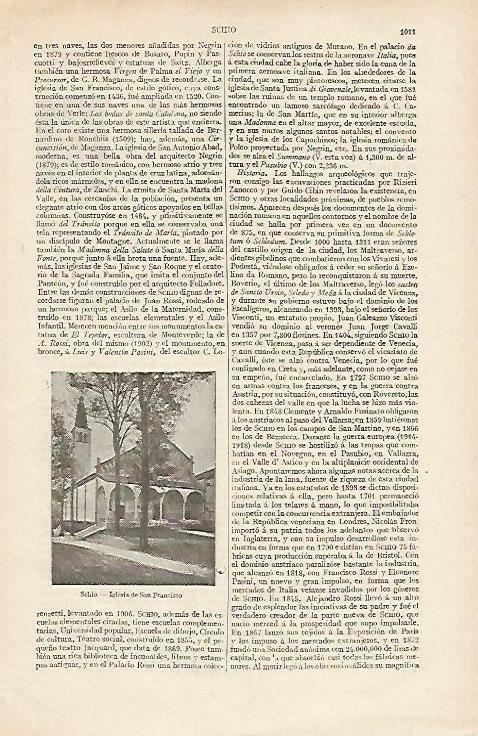 LAMINA ESPASA 12453: Iglesia de San Francisco en Schio Italia