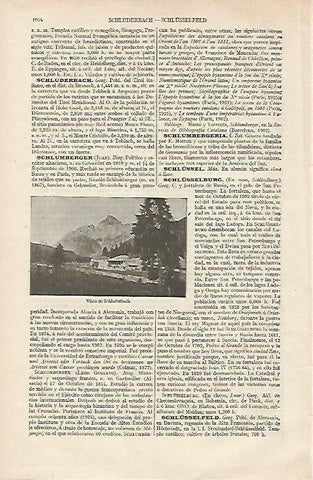 LAMINA ESPASA 12458: Vista de Schluderbach Italia