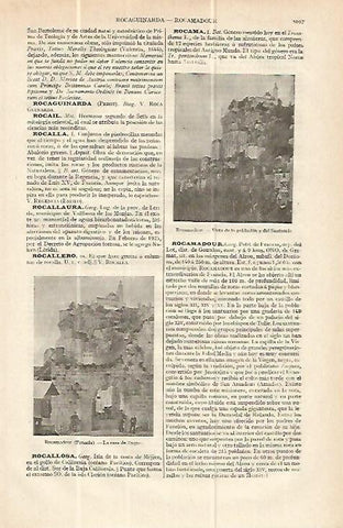 LAMINA ESPASA 13708: Vista de Rocamadour Francia