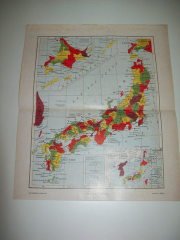 LAMINA ESPASA 6143: Mapa de Japon
