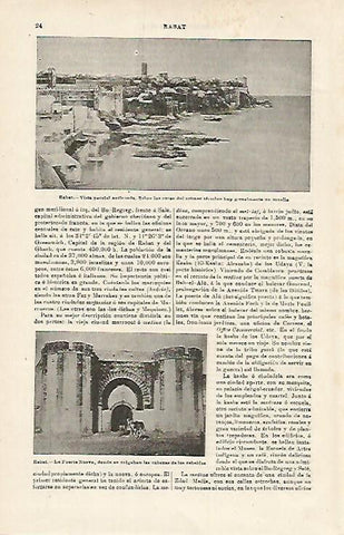 LAMINA ESPASA 15874: Vista parcial de Rabat Marruecos