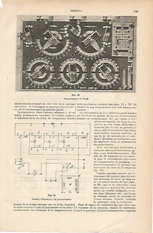 LAMINA ESPASA 11946: Potenciometro de Wolff