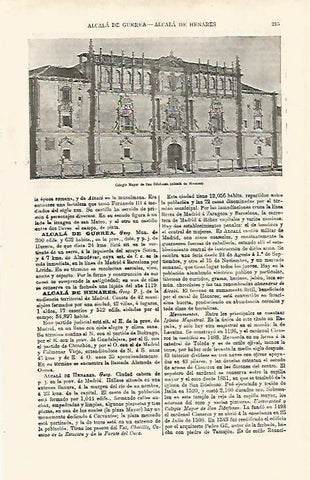 LAMINA ESPASA 9954: Colegio Mayor de San Ildefonso en Alcala de Henares