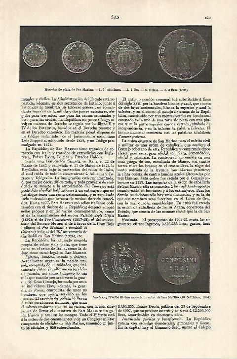 LAMINA ESPASA 18336: Monedas de San Marino