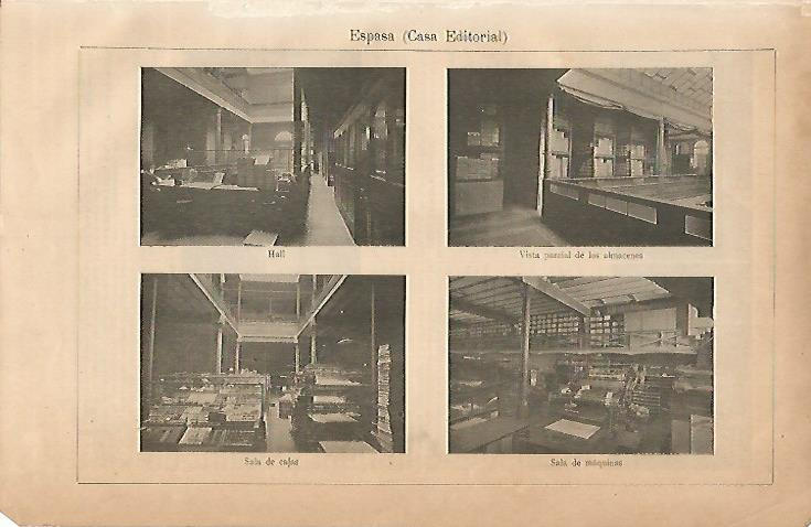 LAMINA ESPASA 7836: Interiores de la Editorial Espasa