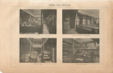LAMINA ESPASA 7836: Interiores de la Editorial Espasa