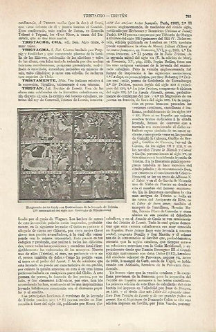 LAMINA ESPASA 20453: Tapiz con la leyenda de Tristan