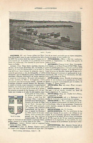 LAMINA ESPASA 7017: Puerto de Antibes Francia