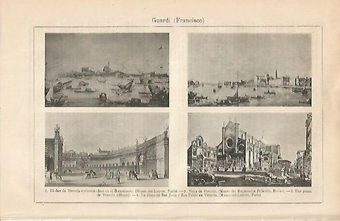 LAMINA ESPASA 2238: Obras de Francisco Guardi