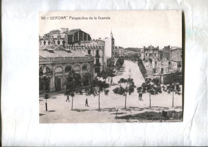 Foto/Tarjeta: 1912-.1914: La Gran Via de Girona